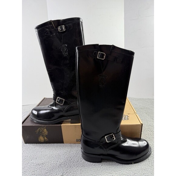 Vintage Chippewa Engineer Motorcycle 17" Boots 10.5D Made In USA Style 71418 NOS - Picture 5 of 16